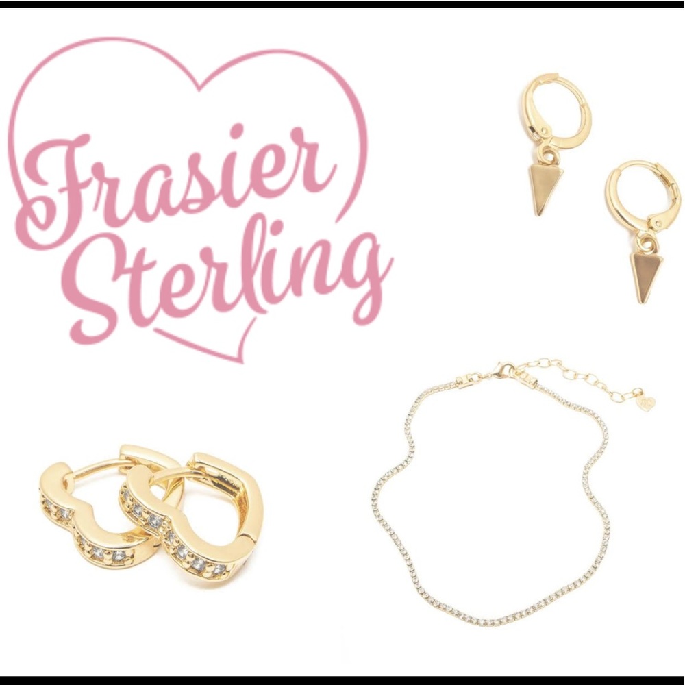 Frasier Sterling, Two Earrings and Choker Set